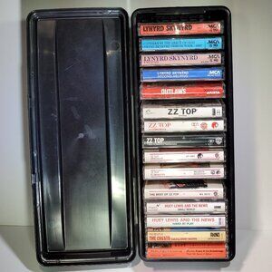 VINTAGE 70'S & 80'S SOUTHERN ROCK AND VARIOUS ARTISTS CASSETTE TAPES: 15 / W/BOX